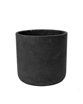 Pote ornamental Charlie XS ø12 x 11,5 cm preto