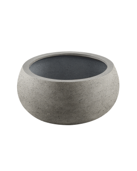 Grigio Bowl Balloon S White-Concrete 26x13