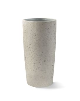 Grigio Vase Tall M 36x36x68 White-Concrete