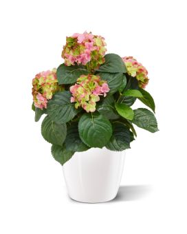 Hydrangea deluxe planta artificial 45cm - rosa