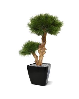 Árvore artificial Pinus Bonsai sobre base 55cm