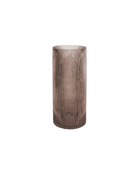 Vaso de flores Allure Allure Straight grande 30x 12 cm - castanho chocolate