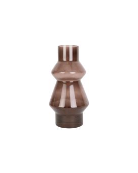 vaso flor blush 25x 12,5 cm - castanho chocolate