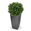 Lâmpada de madeira de caixa planta artificial de luxo 50cm