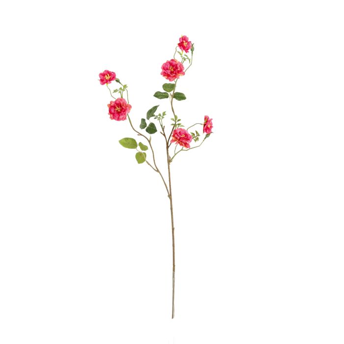 Ramo de Rosa Selvagem Artificiais 71cm Cerise main product photo