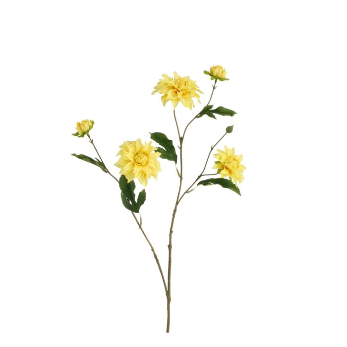 Ramo de Dahlia Deluxe Artificiais 78cm Amarela main product photo