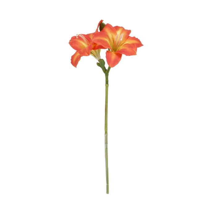 Ramo d'Amaryllis Artificiais 39cm Laranja main product photo
