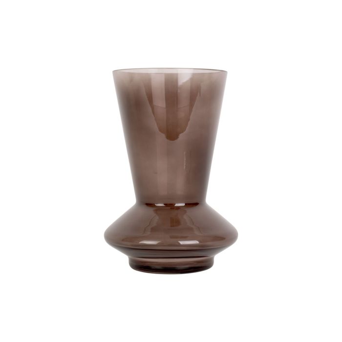 vaso floral Glow pequeno 17,5x 12 cm - castanho chocolate main product photo